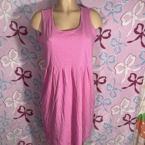 Metropolitan Size Medium Bright Bubblegum Pink Midi Dress